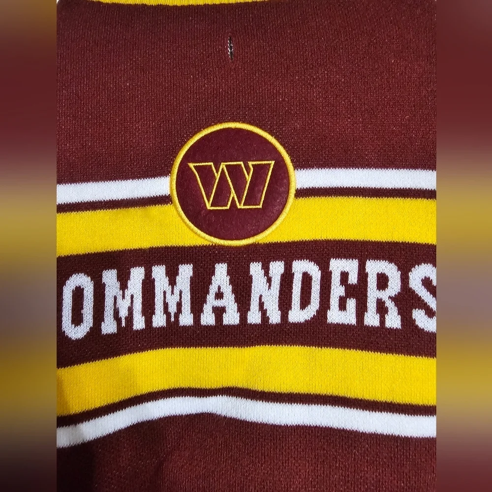 NFL Official Washington Commanders Maroon Sweater Size Large NEW with Tag